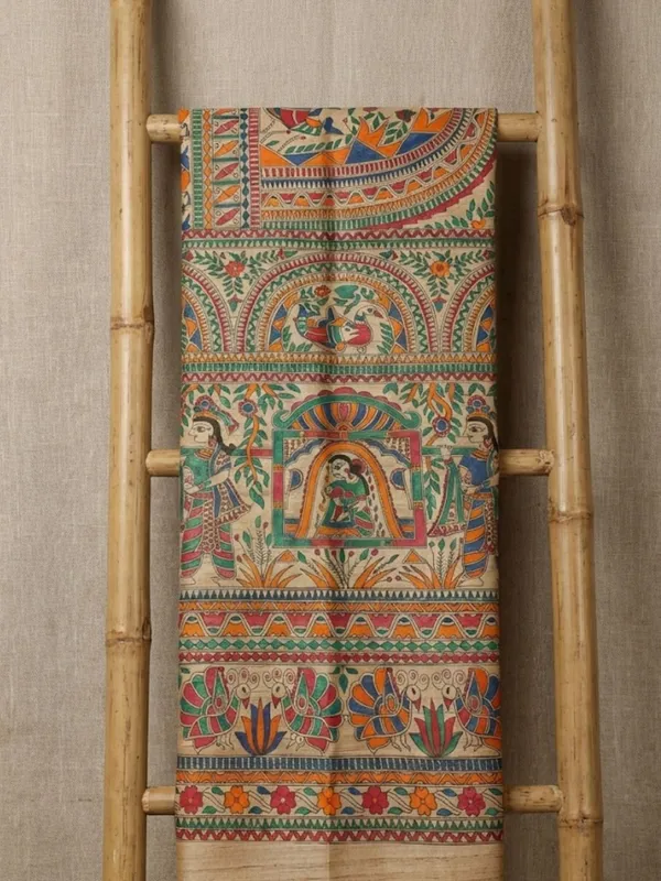Rangira_Silkmark_Ghicha_Tussar_Silk_Saree_Khaki_Beige