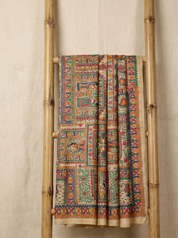 Rangira_Silkmark_Ghicha_Tussar_Silk_Saree_Buttery_Beige