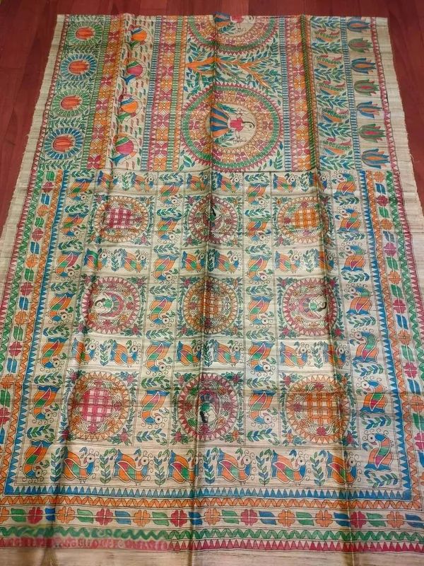 Rangira_Silkmark_Ghicha_Tussar_Silk_Saree_Ashen_Beige