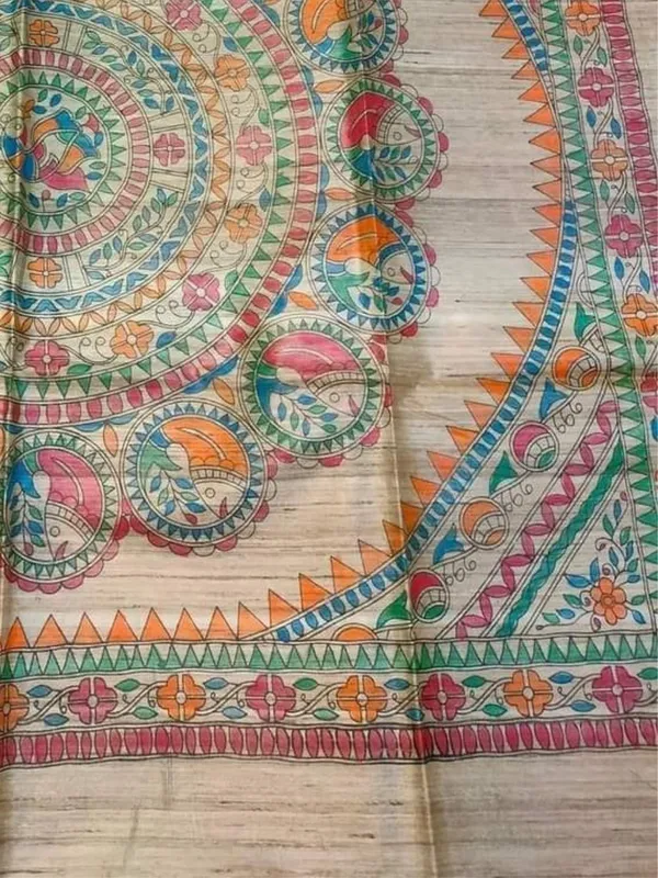 Rangira_Silkmark_Ghicha_Tussar_Silk_Saree_Ashen_Beige