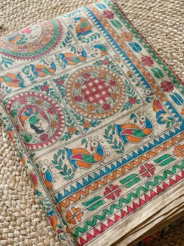 Rangira_Silkmark_Ghicha_Tussar_Silk_Saree_Woody_Beige