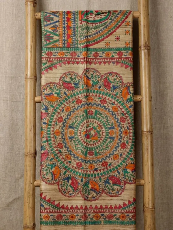 Rangira_Silkmark_Ghicha_Tussar_Silk_Saree_Rustic_Beige