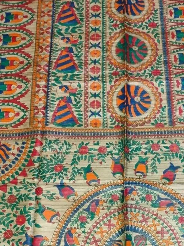 Rangira_Silkmark_Ghicha_Tussar_Silk_Saree_Almond_Beige