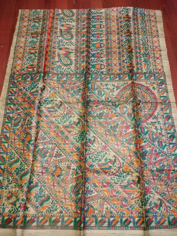 Rangira_Silkmark_Ghicha_Tussar_Silk_Saree_Parch_Beige