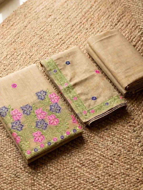 Rooprekha_Jamdani_Cotton_Suit__(T+B+D)_Beige