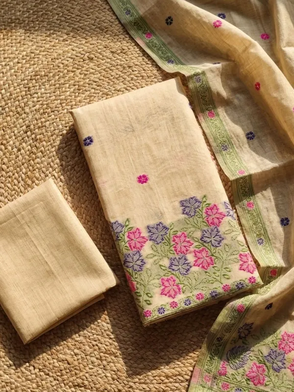 Rooprekha_Jamdani_Cotton_Suit__(T+B+D)_Off_White