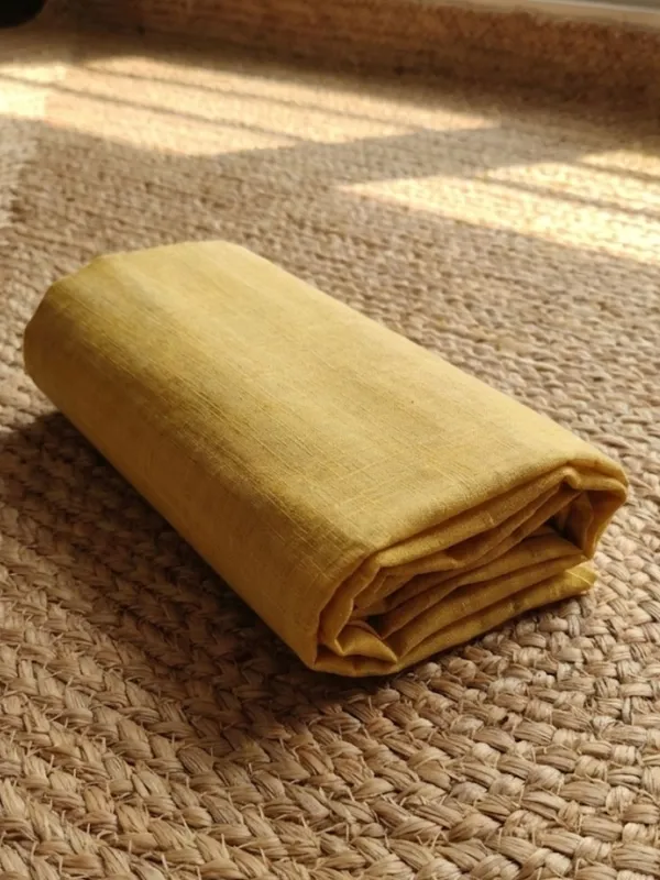 Rooprekha_Cotton_Jamdani_Suit_(T+B+D)_Mustard_Yellow