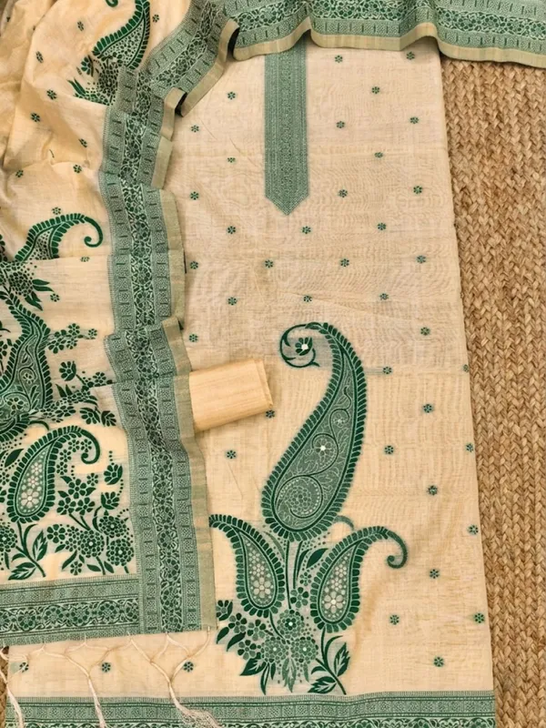 Rooprekha_Cotton_Jamdani_Suit_(T+B+D)_Cream