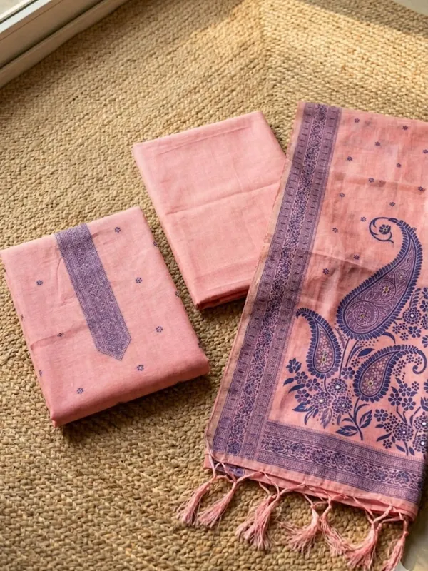 Rooprekha_Cotton_Jamdani_Suit_(T+B+D)_Pink