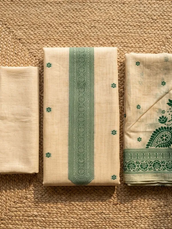Rooprekha_Cotton_Jamdani_Suit_(T+B+D)_Beige