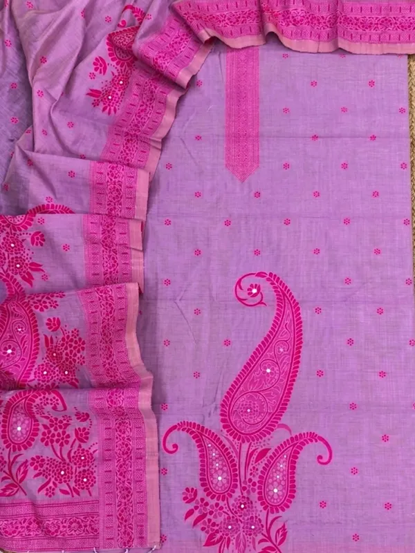 Rooprekha_Cotton_Jamdani_Suit_(T+B+D)_Purple