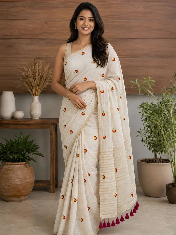 Zari_Sutra_Mul_Cotton_Embroidered_Saree_Off_White