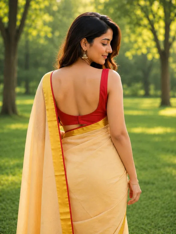 Ojasvi_Mul_Cotton_Handloom_Plain_Cream_Saree