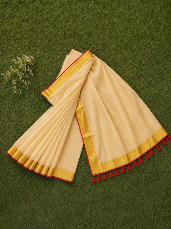 Ojasvi_Mul_Cotton_Handloom_Plain_Cream_Saree