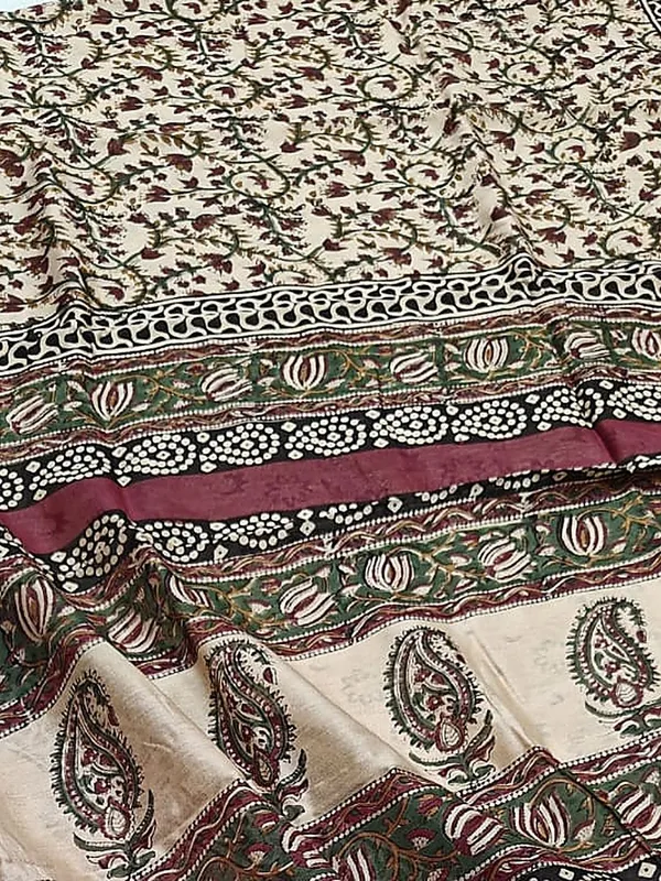 Kalamkari_Suvidha_Chanderi_Silk_Saree_Walm_Beige