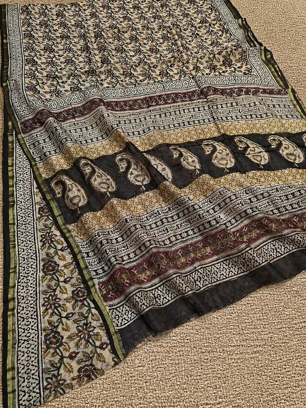 Kalamkari_Suvidha_Chanderi_Silk_Saree_Soft_Beige