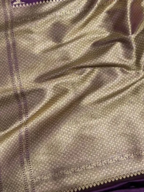 Aviora_Jaal_Mashru_Katan_Silk_Saree_Violet