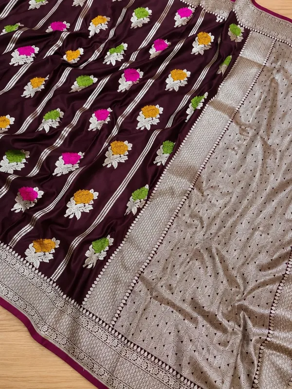 Tanaavya_Mina_Mashru_Katan_Silk_Saree_Brown