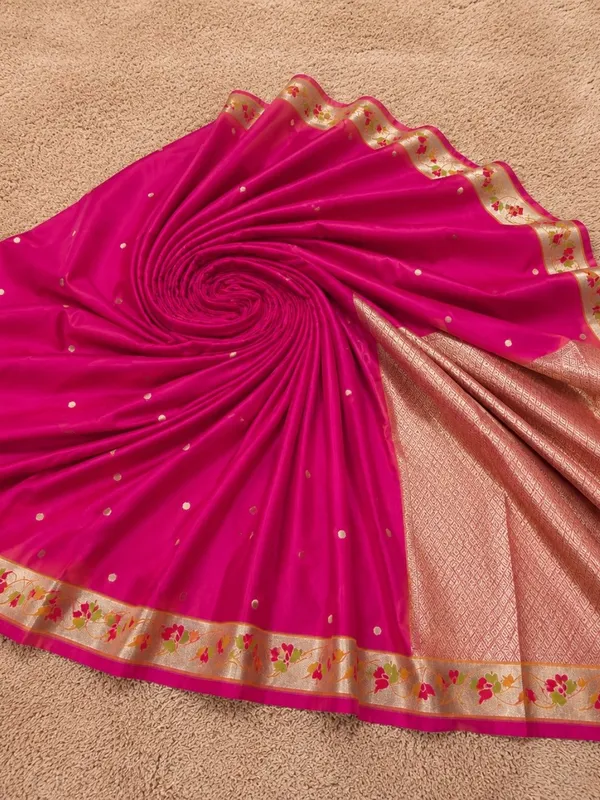 Tanaavya_Mina_Mashru_Katan_Silk_Saree_Rani_Pink
