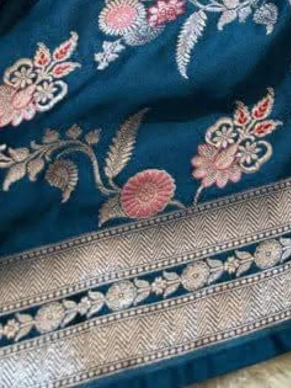 Tanaavya_Mina_Mashru_Katan_Silk_Saree_Dark_Green