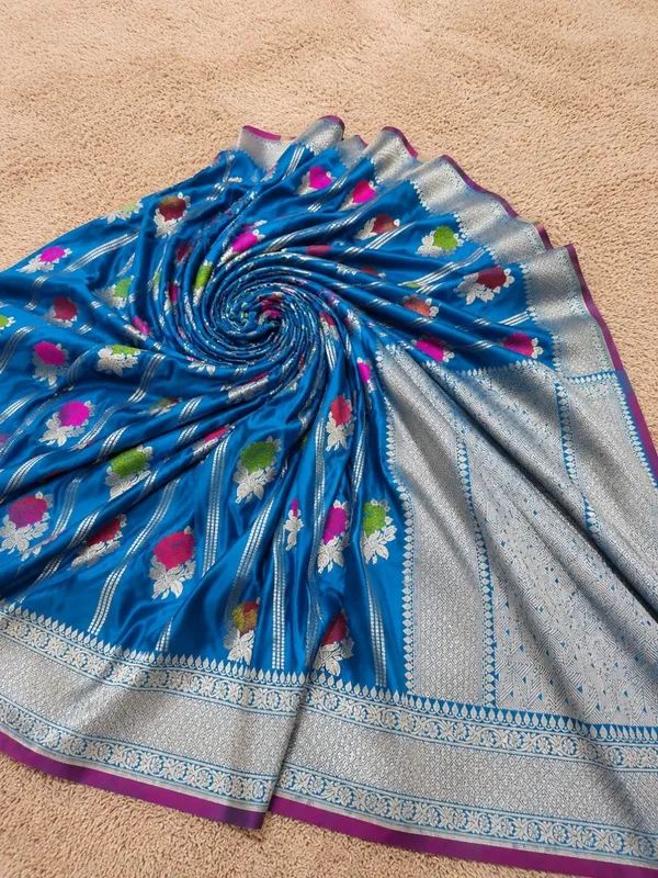 Tanaavya_Mina_Mashru_Katan_Silk_Saree_Powder_Blue