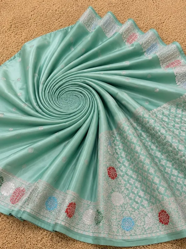 Tanaavya_Mina_Mashru_Katan_Silk_Saree_Sea_Green