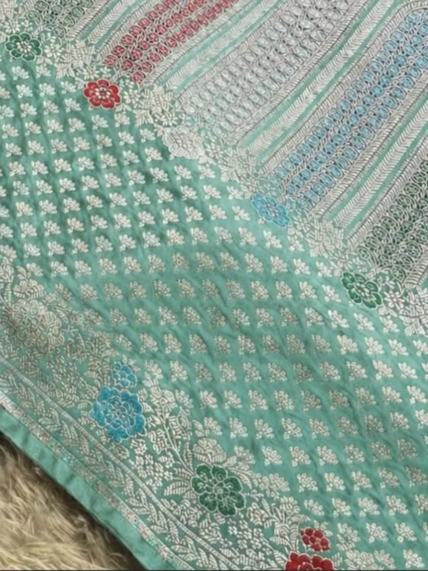 Tanaavya_Mina_Mashru_Katan_Silk_Saree_Sea_Green