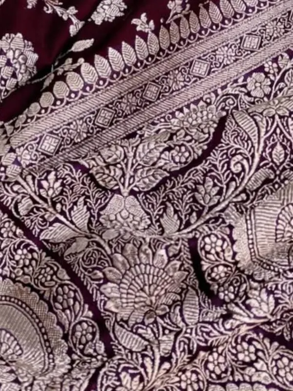 Roop_Vaibhav_Mashru_Katan_Silk_Saree_Dark_Maroon