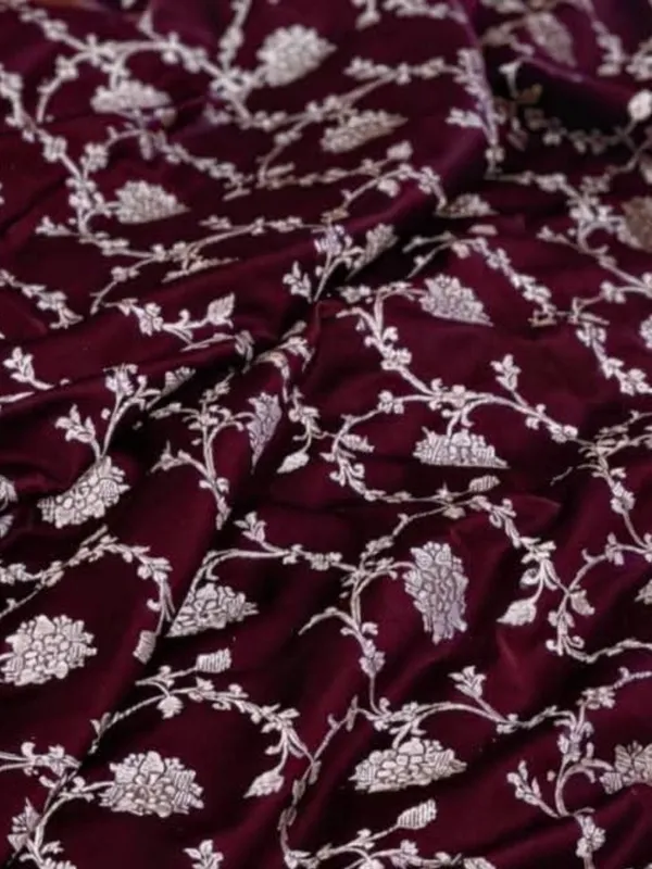 Roop_Vaibhav_Mashru_Katan_Silk_Saree_Dark_Maroon