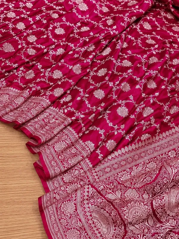 Roop_Vaibhav_Mashru_Katan_Silk_Saree_Rani_Pink
