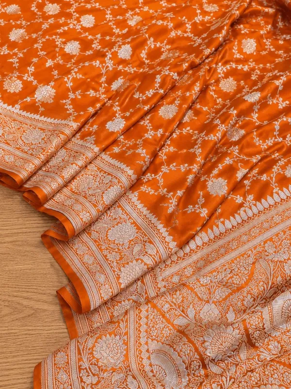 Roop_Vaibhav_Mashru_Katan_Silk_Saree_Orange