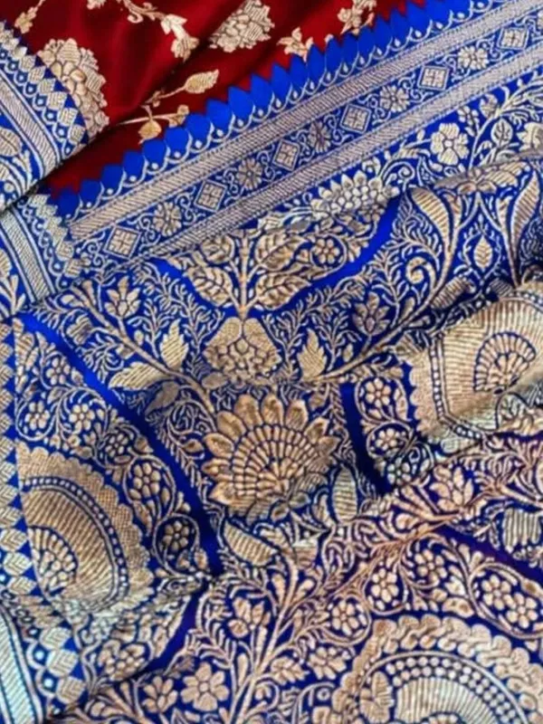 Roop_Vaibhav_Mashru_Katan_Silk_Saree_Dark_Red