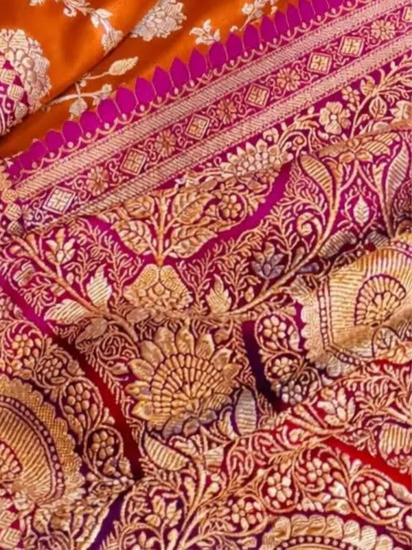 Roop_Vaibhav_Mashru_Katan_Silk_Saree_Dark_Orange