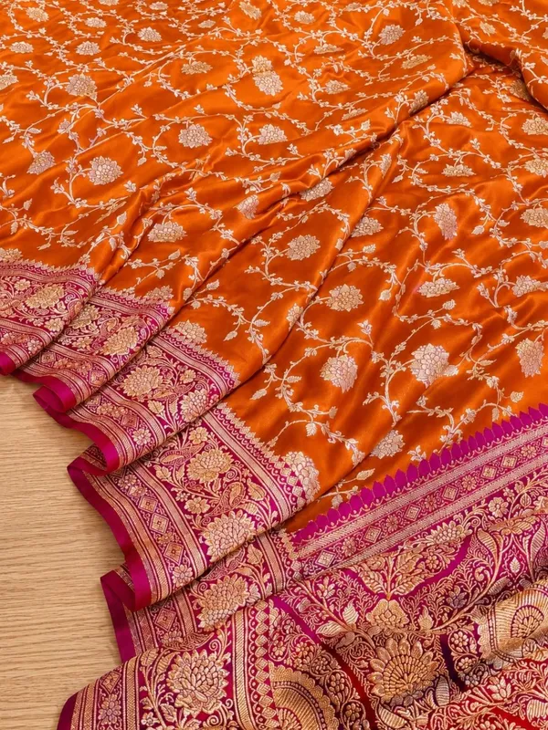 Roop_Vaibhav_Mashru_Katan_Silk_Saree_Dark_Orange