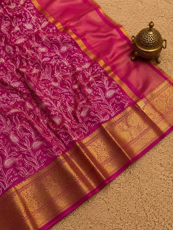 Dhaaga_Roop_Organza_Silk_Embroidery_Saree_Pink
