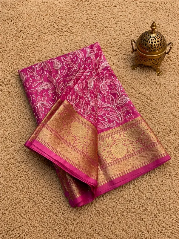 Dhaaga_Roop_Organza_Silk_Embroidery_Saree_Pink