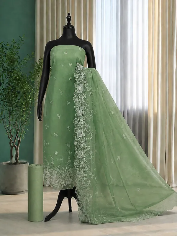 Sutrika_Kota_Doria_Cutwork_Suits_(T+B+D)_Green