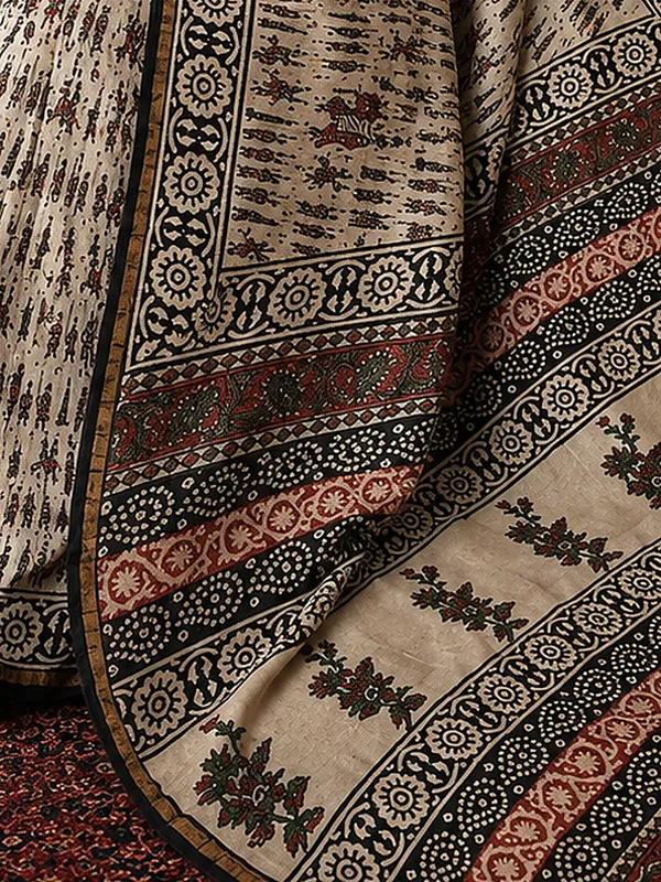 Kalamkari_Vaibhav_Chanderi_Silk_Saree_Bare_Beige