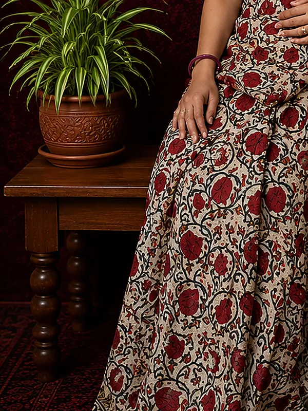 Kalamkari_Vaibhav_Chanderi_Silk_Saree_Silk_Beige