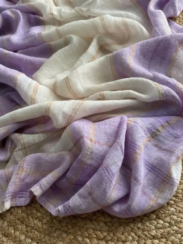 Neelima_Jayashree_Linen_Jamdani_Saree_Lavendar_&_White