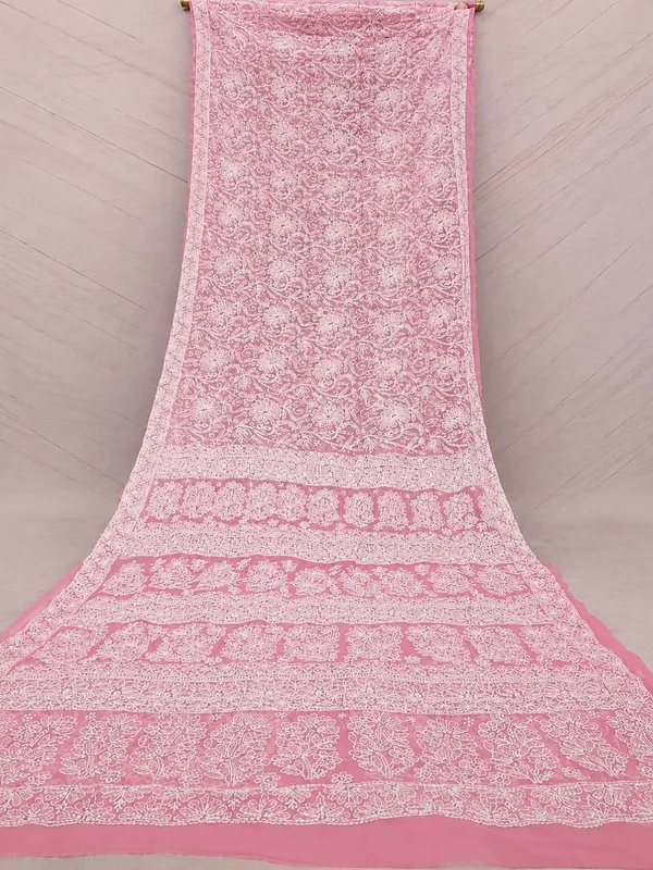 Ruhaani_Georgette_Chikankari_Saree_Light_Pink