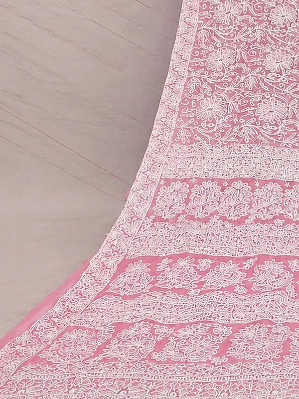 Ruhaani_Georgette_Chikankari_Saree_Light_Pink