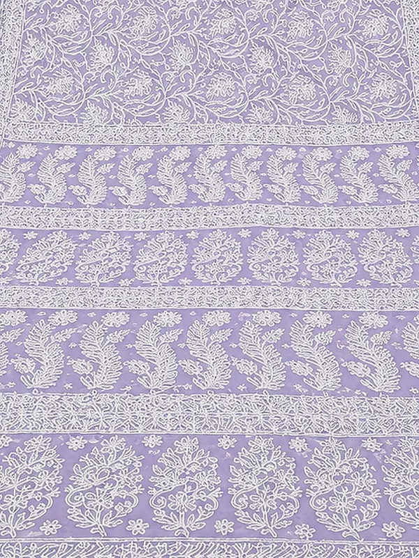 Ruhaani_Georgette_Chikankari_Saree_Lavender
