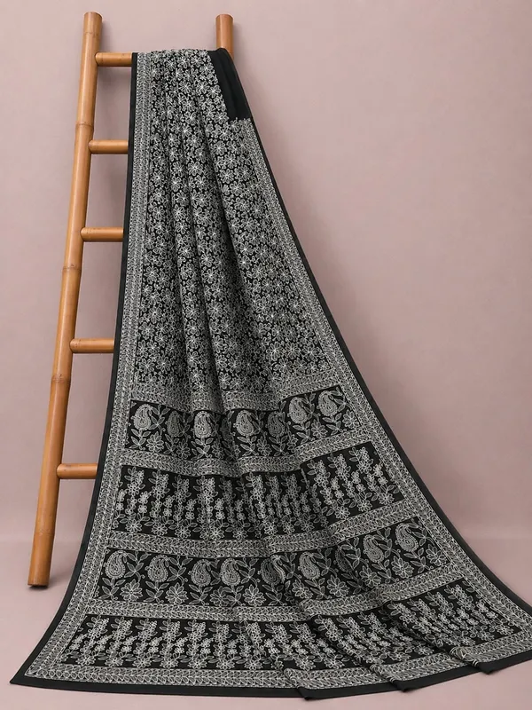 Ruhaani_Georgette_Chikankari_Saree_Pink