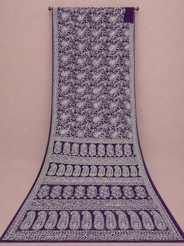 Ruhaani_Georgette_Chikankari_Saree_Pale_Green