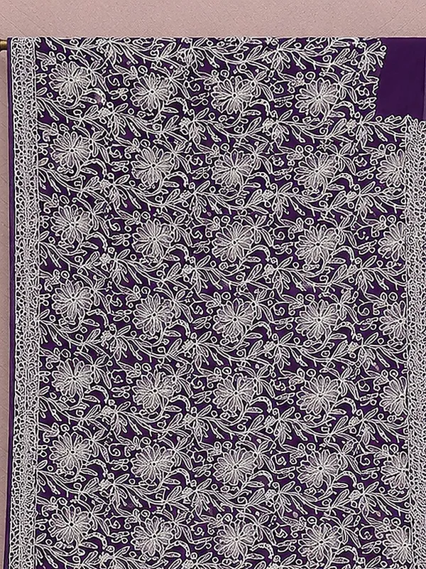 Ruhaani_Georgette_Chikankari_Saree_Pale_Green