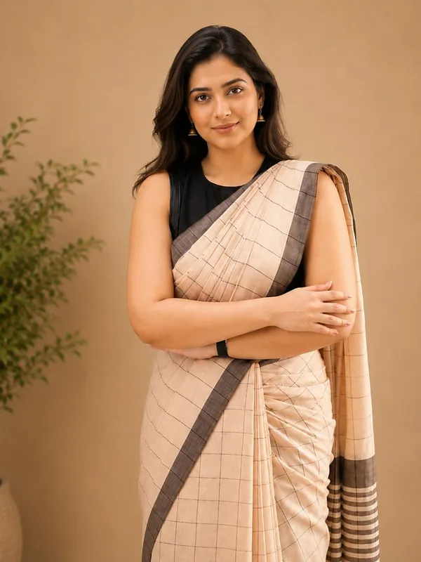 Vasudha_Khadi_Cotton_Handloom_Saree_Beige