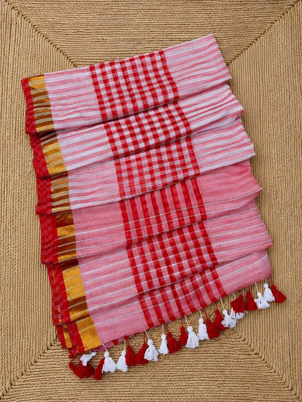 Zari_Manjari_Mul_Cotton_Handloom_Saree_Red_&_White