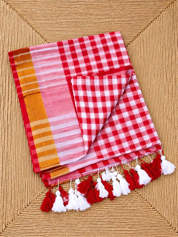 Zari_Manjari_Mul_Cotton_Handloom_Saree_Red_&_White