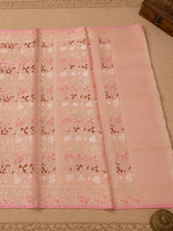 Tarini_Jamdani_Kora_Banarasi_Silk_Saree_Soft_Peach